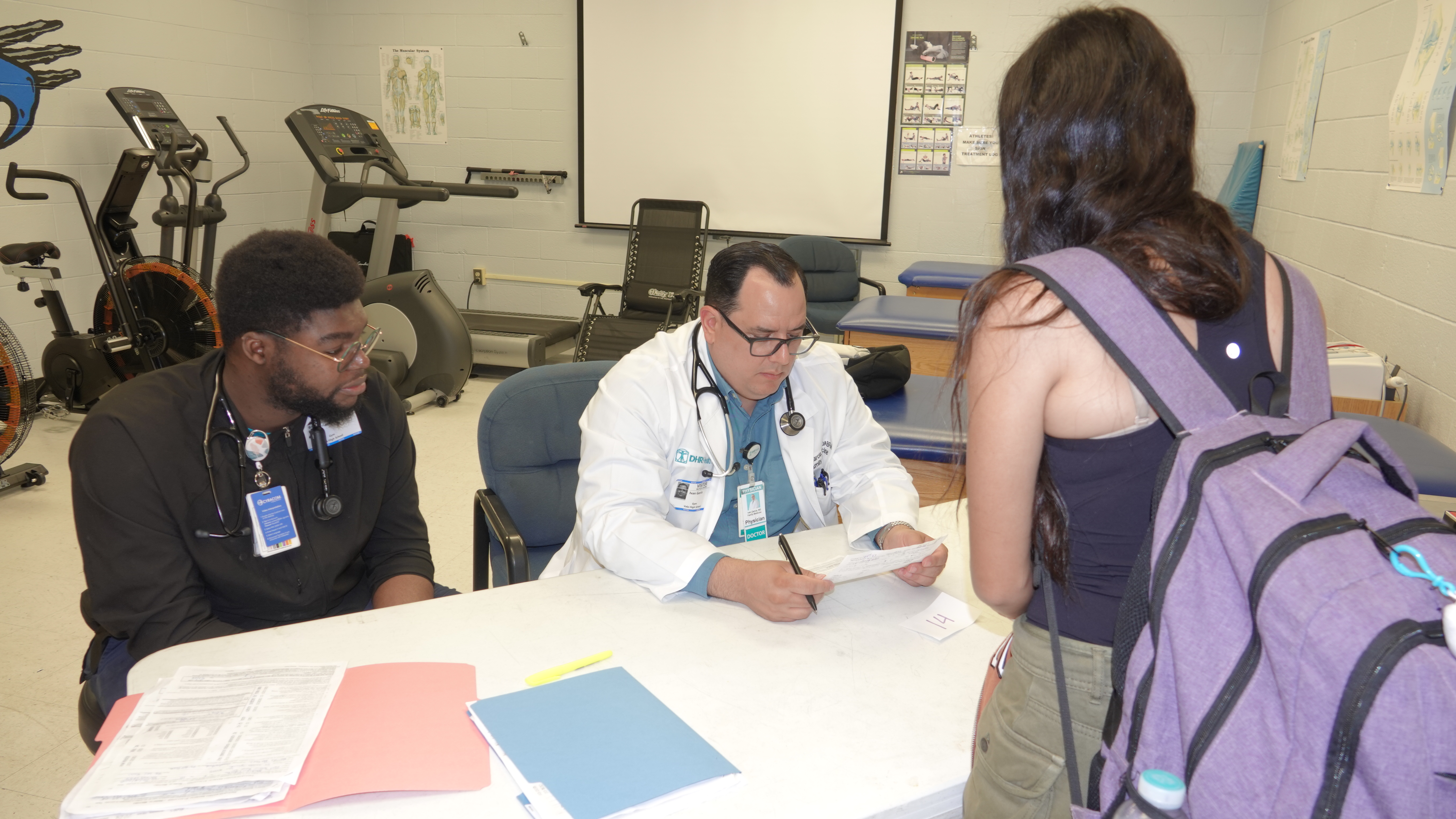 Dr. Ivan Garcia Reviewing Results